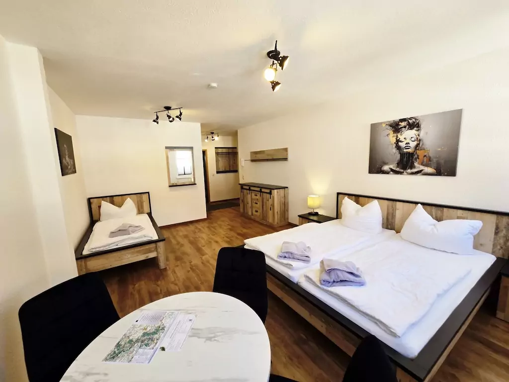 Apartment Hahle Brückenstzraße 27 Mühlhausen Schlafzimmer